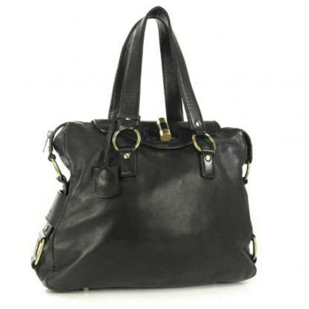 Rive Gauche Leather Satchel by Yves Saint Laurent
